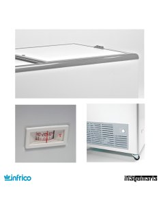 Arcon Congelador 351 l  puerta corredera de cristal HF400TCG 2