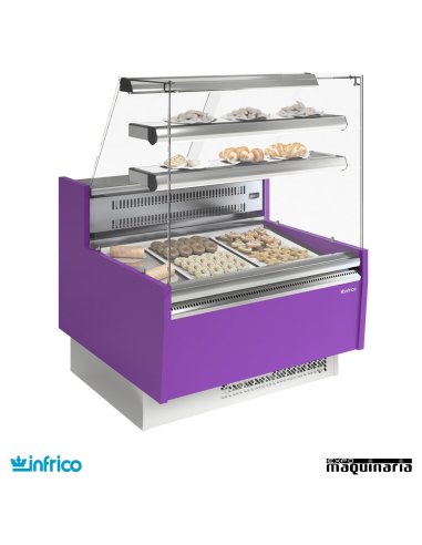 Vitrina Pastelería cristal recto frío estático con reserva 0,94m INVGL9R