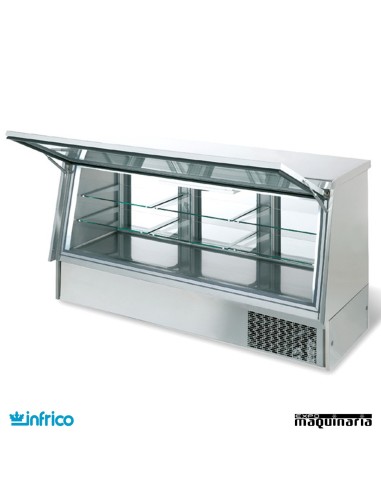 Vitrina cerrada refrigerada frío ventilado sin reserva 2.01m abierta