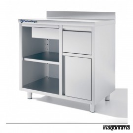 Mueble cafetero IFFMC100 de 100 cm de acero inox.