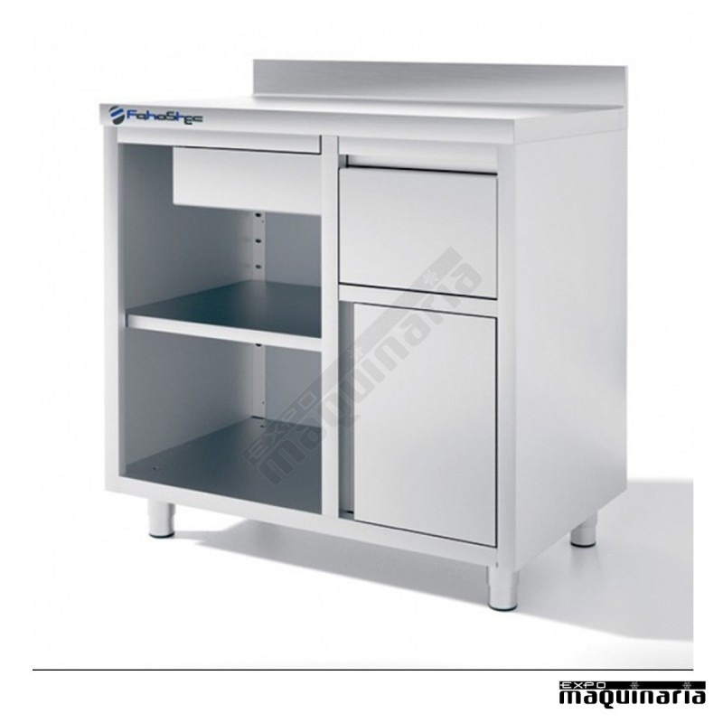 Mueble cafetero IFFMC100 de 100 cm de acero inox.