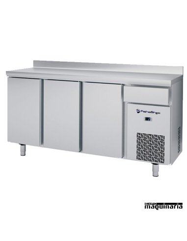 Frente mostrador alto (196 x 60 cm) IFFF603P de acero inox.