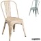 Silla vintage de acero DL801A (tipo tolix)