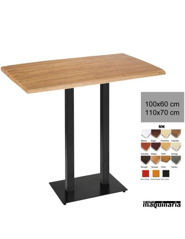 Mesa hosteleria alta rectangular 3R025SM