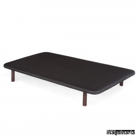 Base tapizada 80 cm colchon individual POLIPIEL+3D