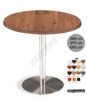Mesa bar 3R22SMR base acero inoxidable