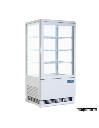 Expositor refrigerado blanco 68L NIG619 cerrado