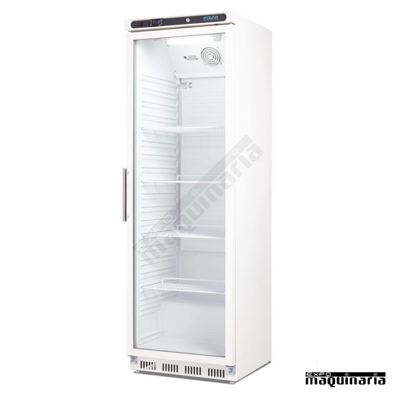 Refrigerador expositor puerta cristal bajo mostrador 400L CD087