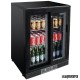 Frigorifico expositor de bar negro puerta cristal 104 botellas