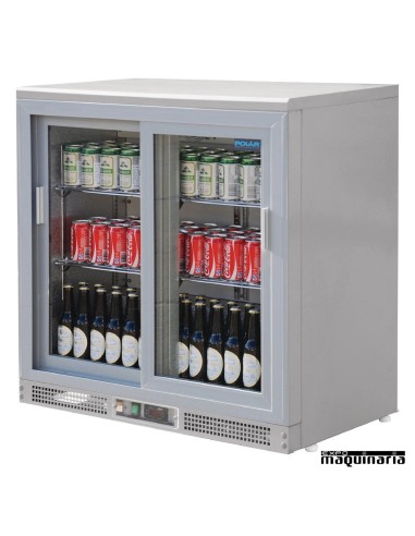 Enfriador de botellas plateado NICC601 180 botellas 330 ml
