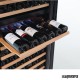 Cava de vino dual zone detalle 155 botellas IBER-V155