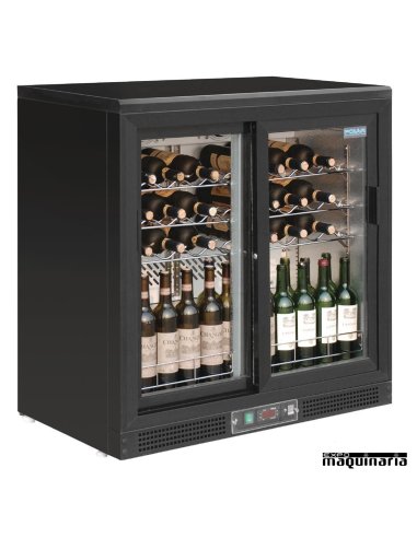 Cava de vino horizontal 56 botellas NIGH130 lleno