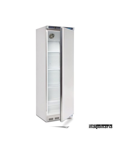 Refrigerador inox de 400 litros NICD082 entreabierto