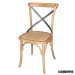Silla de madera Bolero color natural respaldo en cruz NIGG656