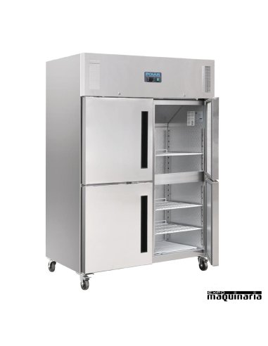 Armario frigorífico 4 puertas 1200 litros NICW195 abierto