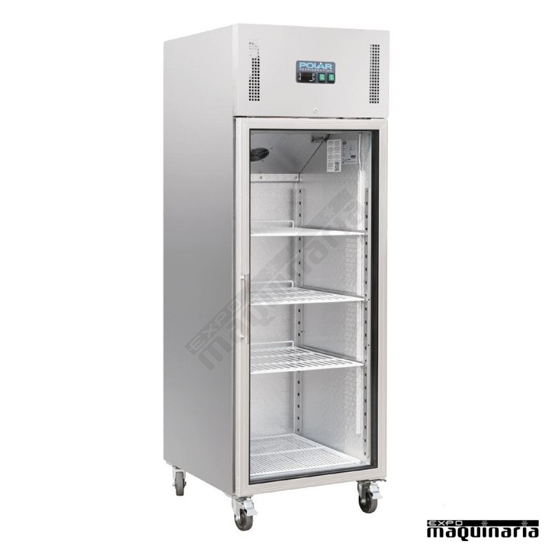 Armario frigorífico puerta cristal 600 litros