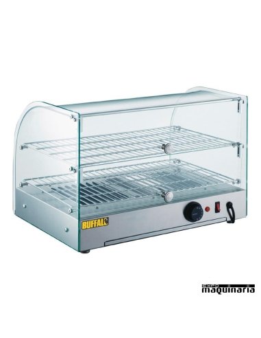 Vitrina caliente sobremostrador doble NICK916 parte trasera