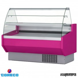 Vitrina expositora de pastelería 1.5 m cristal curvo