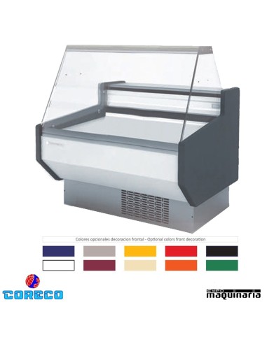 Vitrina expositora frío ventilado cristal recto COCVED810R (105x80) colores