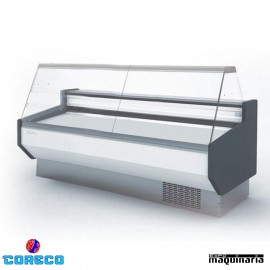 Vitrina Expositora Frío ESTÁTICO cristal recto 2.5 m