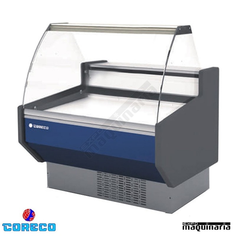 Vitrina expositora carnicería cristal curvo COCVED810C (105.5 cm)