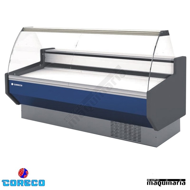 Vitrina expositora carnicería cristal curvo COCVED820C (202.5 cm)