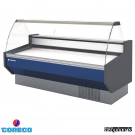 Vitrina Expositora Frío ESTÁTICO cristal curvo 2.5 m