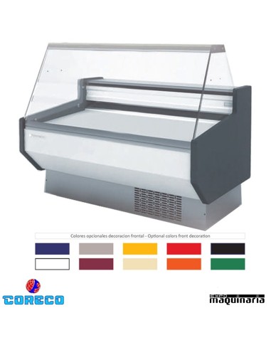 Vitrina expositora carnicería cristal recto COCVED915R (152x90) colores