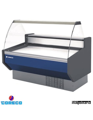 Vitrina expositora carnicería cristal curvo COCVED915C (152x90) colores