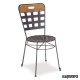 Silla de forja asiento rejilla IM171R