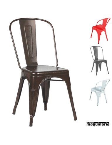 Silla hostelería vintage ecotolix FABOHEMIA