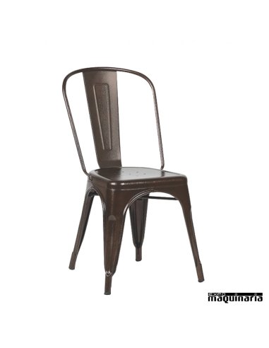 Silla hostelería vintage ecotolix FABOHEMIA color bronce