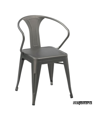 Sillón hostelería vintage ecotolix FAPILSEN color antracita