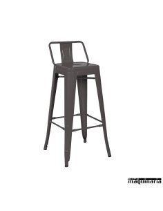 Taburete con respaldo hierro vintage FAPASSION-R 2