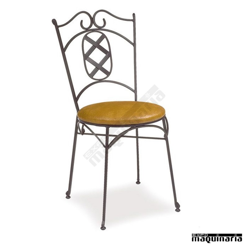 Silla de forja cafeteria asiento skay