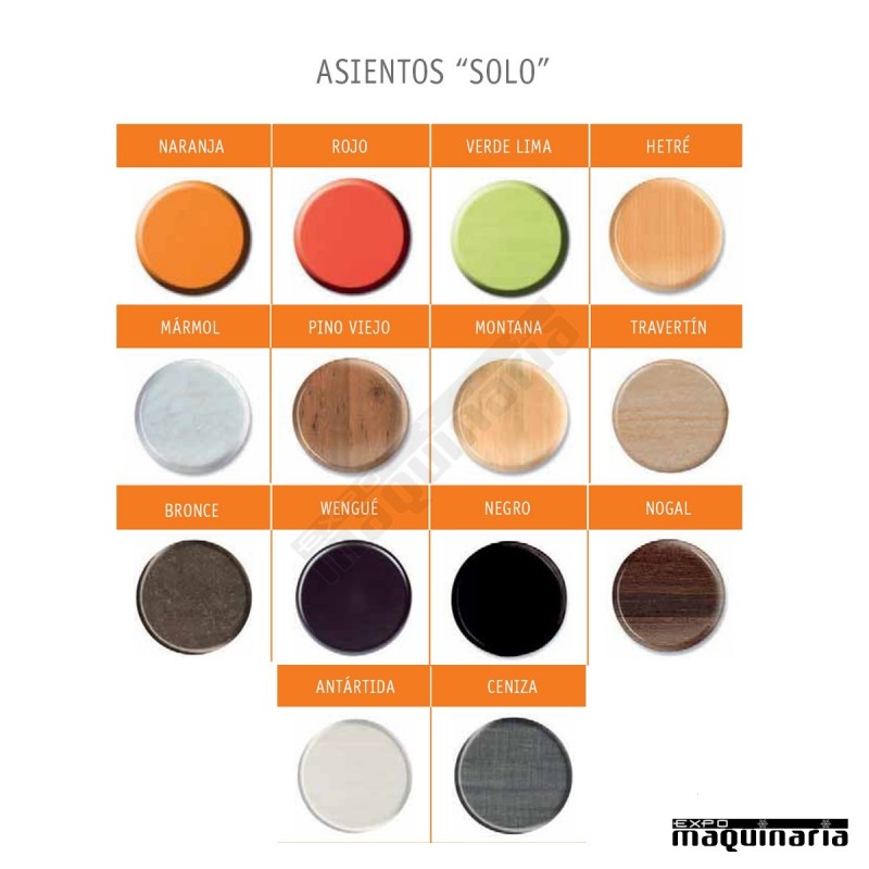 Silla de forja hostelería asiento SOLO IM172S armazón hierro fundido