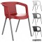 Silla terraza respaldo bajo apilable REMALTA-B