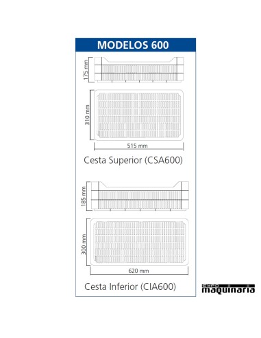 Armario refrigerado 600l medidas IBER-A65-Inox-R