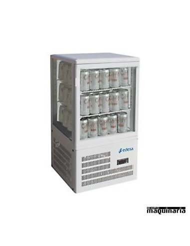 Vitrina vertical de sobremesa 4 caras de cristal EDVIVES5 