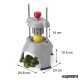 Cortador seccionador de tomates y cítricos PU700-1 medidas