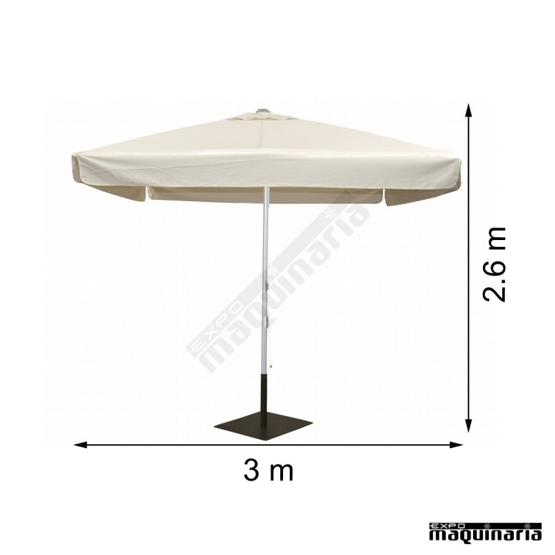 Montañas climáticas Predicar Exención Sombrillas jardín 3x3 metros 7R560 para terrazas y veladores