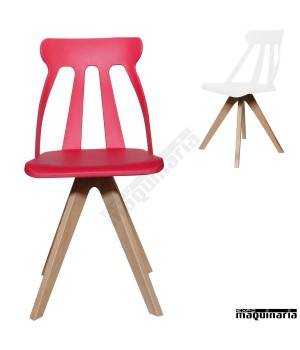 Silla de diseño hostelerías DL630 fucsia