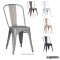 Silla vintage (tipo tolix) de acero DL801S