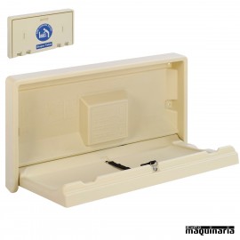 Cambiadores bebe son mesas plegables anclados a la pared - Expomaquinaria