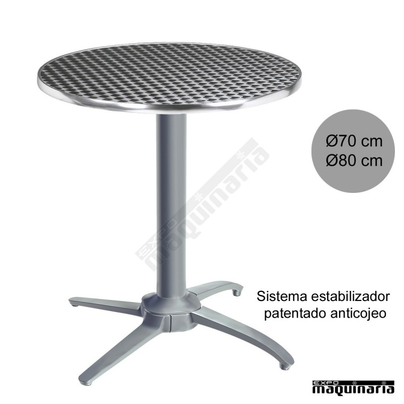 Mesa aluminio con estabilizador 3R504ALR