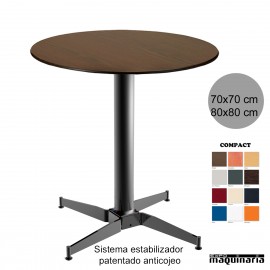 Mesa redonda terraza 3R506COR anticojeo