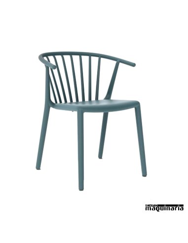 Silla terraza REWOODY color azul retro