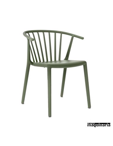 Silla terraza REWOODY color gris verdoso