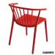 Silla terraza REWOODY color rojo