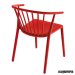 Silla terraza REWOODY color rojo